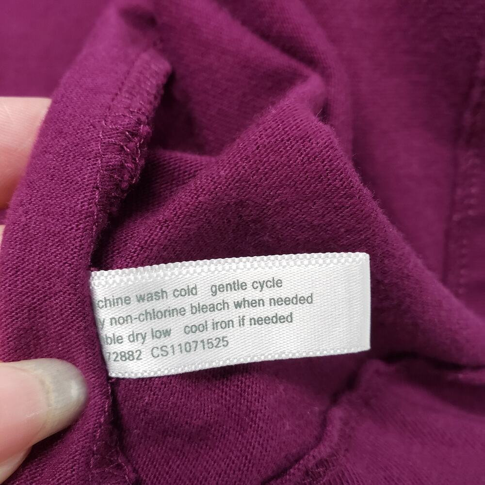 Vintage Fashion Bug Tank Dress Womens 1X Purple Sleeveless Summer Casual Cotton - Picture 12 of 16